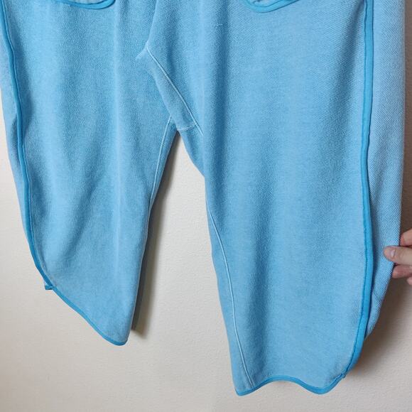 FP Movement Timko Oversized French Terry Baggy Barrel Leg Pants Medium Blue - Picture 9 of 16